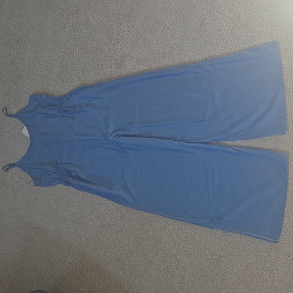 NWT Hayden Los Angeles Cropped Chambray Jumpsuit with Button Detail Size Large - Picture 11 of 12